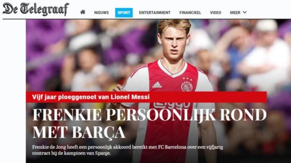 Frenkie de Jong: “Az FC Barcelona a labdarúgás csúcsa!”